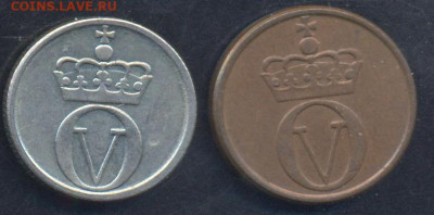 Норвегия 10 эре 1967 г.22.04.2025 г. 22 -00 МСК. - Норвегия