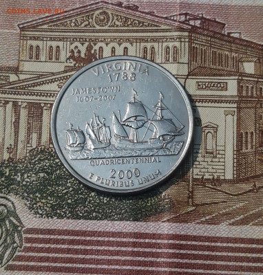 4 доллара 2000 (D) Квотеры 50 штатов - ВИРДЖИНИЯ До 27.04 - 20250222_200202