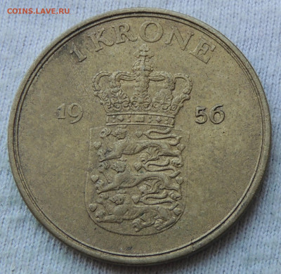 Дания 1 крона 1956 до 27.04.2025 - Дания 1 крона 56.JPG