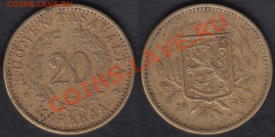 Финляндия 20 марок 1939 до 11.02.2012 21-30 - Финляндия 20 марок 1939