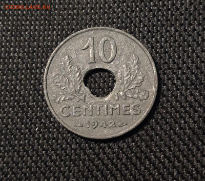 ФРАНЦИЯ 10 САНТИМОВ 1942 года До 29.04 - 20250319_230049