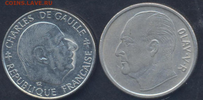 Норвегия 1 крона 1967 г. 27.04.2025 г. 22 -00 МСК. - Франция1