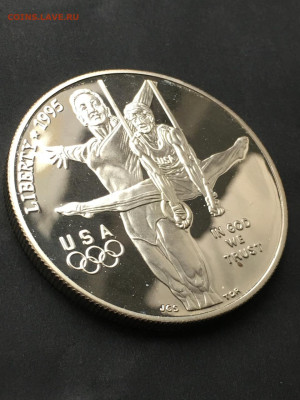 США, 1 доллар 1995 (Р), Гимнастика, до 02.05.2025. - IMG-20250426-WA0011