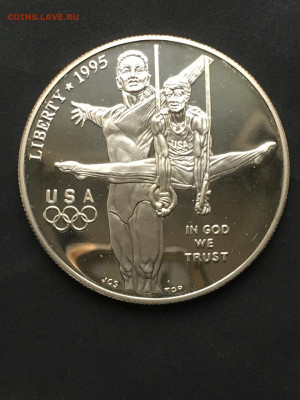 США, 1 доллар 1995 (Р), Гимнастика, до 02.05.2025. - IMG-20250426-WA0008