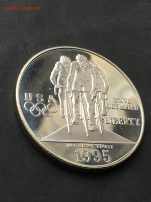 США, 1 доллар (Р) 1995, Велоспорт, до 02.05.2025. - IMG-20250426-WA0023