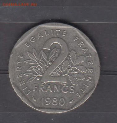 Франция 1980  2 франка до 02 05 - 536