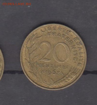 Франция 1968 20 сантимов до 02 05 - 581
