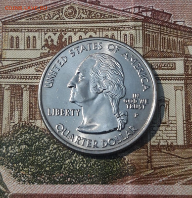 4 доллара 2007 года (P) 50 штатов - ВАЙОМИНГ До 04.05 - 20250222_194016