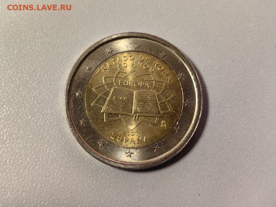 2евро 2007 Римский договор. Испания, Unc, до 03.05 - 2007 Испания -1