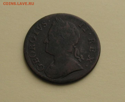 Великобритания фартинг 1754 до 03.05.25г. 22.00ч. - фартинг