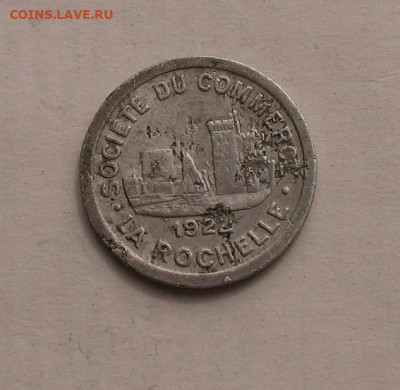 Франция 10 сантмов 1922 Ла Рошель до 03.05.25г. - ла рошель