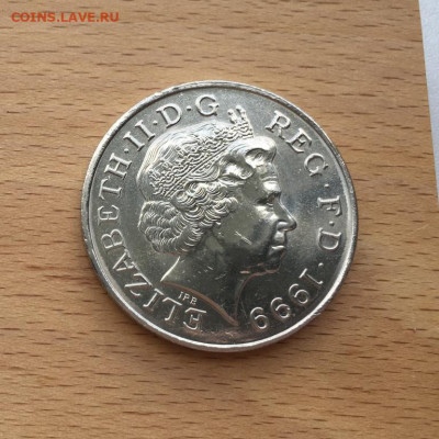 Крона Шайба Великобритания 5 фунтов 1999 Миллениум - krona_shajba_velikobritanija_5_funtov_1999_millenium (1)