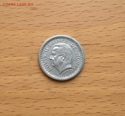 Монако 1 франк 1943 Принц Луи II - monako_1_frank_1943_princ_lui_ii (1)