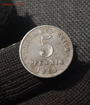 ГЕРМАНИЯ 5 ПФЕННИГОВ 1919 года До 06.05 - 20250308_201511