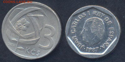 Чехословакия 3 кроны 1965 г.   2.05.2025 г. 22 -00 МСК. - Испания1