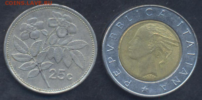 Мальта 25 центов 1986 г.  2.05.2025 г. 22 -00 МСК. - Мальта1