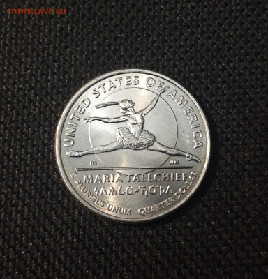 4 доллара 2023 года (P) женщины США МАРИЯ ТОЛЧИФ До 07.05 - 20250219_220806