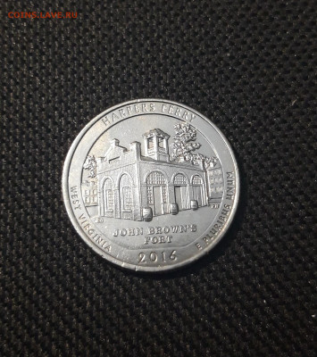 25 центов 2016 года (Р) ПАРКИ ХАРПЕРС ФЕРРИ До 08.05 - 20250208_213620