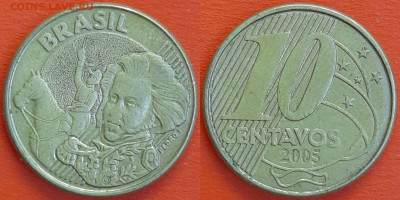Бразилия  2005 год 10 сентаво  до 22:00  08.05.25 - 2