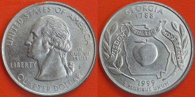 США 1999 год  25 центов  до 22:00  08.05.25 - 4