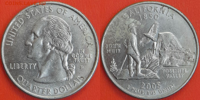 США 2005 год  25 центов  до 22:00  08.05.25 - 8