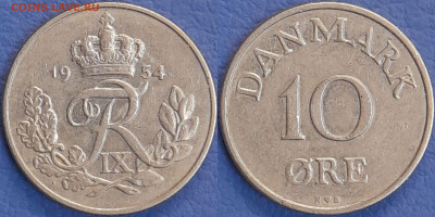 Дания 1954 год  10 эре  до 22:00, 08.05.25 - 18