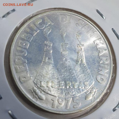 Сан-Марино 500 лир 1975г, Чайки, до 08.05 22:00 мск - 2