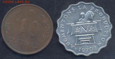 Руанда 2 франка 1970 г.6.05.2025 г. 22 -00 МСК. - Руанда