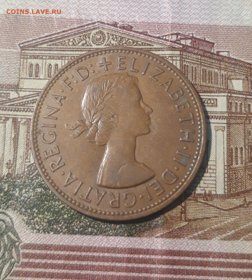 Великобритания 1 пенни 1966 года Елизавета До 11.05 - 20250227_183323
