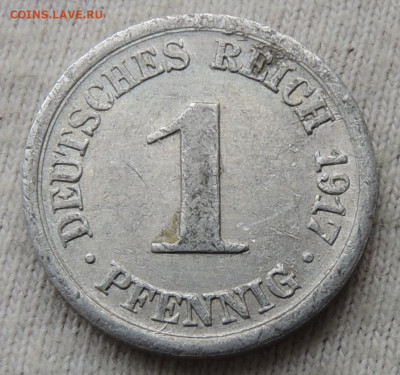 Германия 1 пфенниг 1917 до 11.05.2025 - Германия 1 пфенниг 1917.JPG