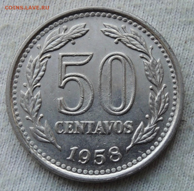 Аргентина 50 сентаво 1958 до 11.05.2025 - Аргентина 50 сентаво 1958.JPG