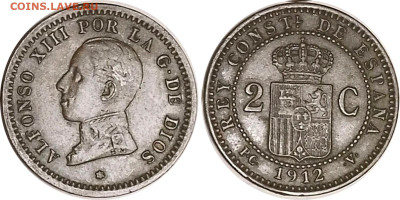 Испания, 2 сент. 1912. С 1 руб! До 9.05.2025 в 22:00 по Мск. - 2_In-53
