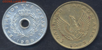Греция 10 лепта 1969 г.10.05.2025 г. 22 -00 МСК. - Греция2