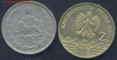 Польша 2 злотых 2007 г. 10.05.2025 г. 22 -00 МСК. - Иран