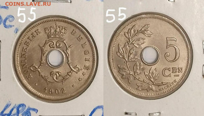 Бельгия, 5 сент. 1902. АНЦ! До 10.05.2025 в 22:00 по Мск. - 2_In-55