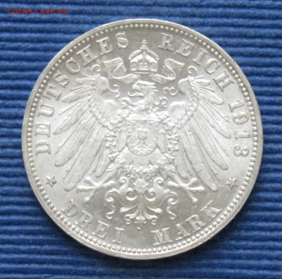 Бавария 3 марки 1913 до 12.05.2025 21.00 мск - Бавария 3марки1913 р.JPG