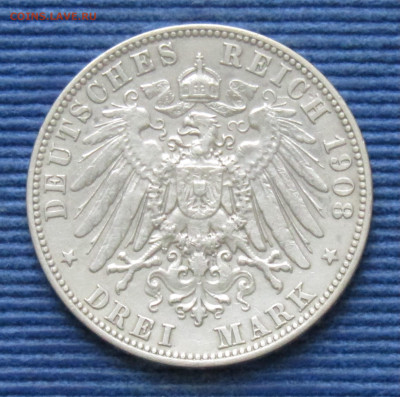 Саксония 3 марки 1908 до 12.05.2025 21.00 мск - Саксония 3марки1908 р.JPG