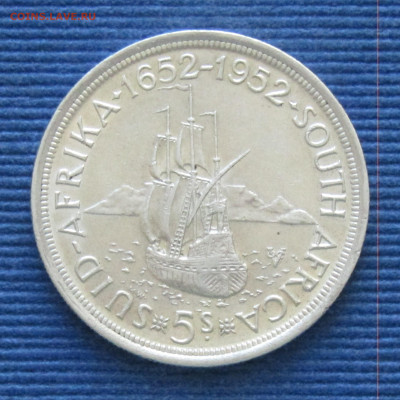 Южная Африка 5 шиллингов 1952 до 12.05.2025 21.00 мск - Юж Африка 5шил52 300 лет основанию Кейптауна р.JPG