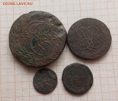 5 коп 1775, 2 коп 1758, деньга 1770, полушка 1769 до 11,05 - IMG_20250510_131731_002
