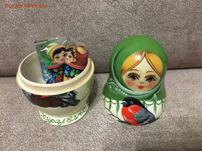 Сувенирные матрешка и пряник от банка МУБ - 5_матрешка_разобрана.JPG