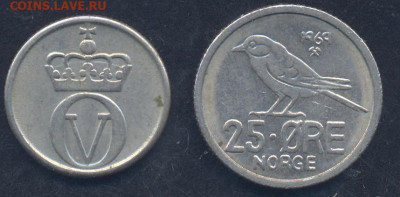 Норвегия 10 эре 1961 г.13.05.2025 г. 22 -00 МСК. - Норвегия