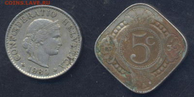 Швейцария 5 раппен 1930 г.13.05.2025 г. 22 -00 МСК. - Швейцария1