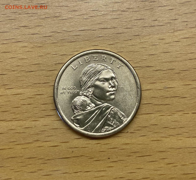 США 1$ доллар 2015 Сакагавея Рабочие Мохоки Строители UNC D - IMG_2290.JPG