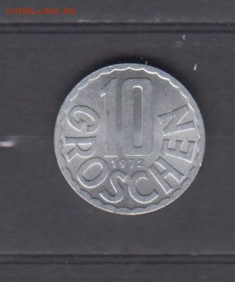 Австрия 1972 10грошей (блеск) до 16 05 - 77а