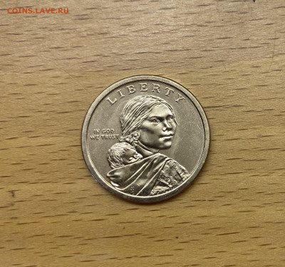США 1$ доллар 2013 двор D Сакагавея Договор США с Делавэрами - IMG_2302.JPG