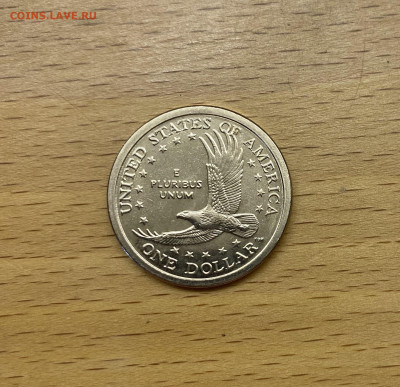 США 1$ доллар 2007 двор D Сакагавея Индианка Парящий Орёл UN - IMG_2308.JPG