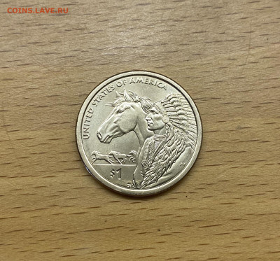 США 1$ доллар 2012 двор D Сакагавея Индианка Торговые пути - IMG_2293.JPG