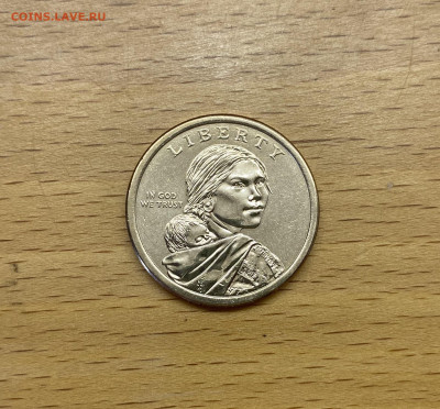 США 1$ доллар 2019 двор D Американские индейцы в космосе - IMG_2394.JPG