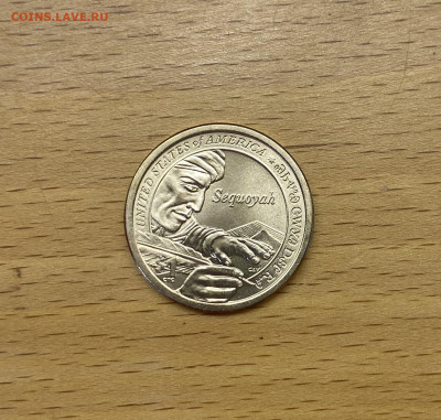 США 1$ доллар 2017 двор D Сакагавея Секвойя - IMG_2431.JPG