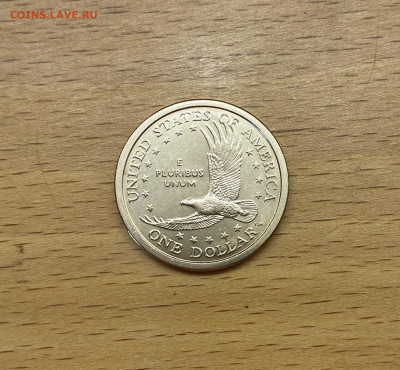 США 1$ доллар 2001 двор D Сакагавея Индианка Парящий Орёл UN - IMG_2435.JPG